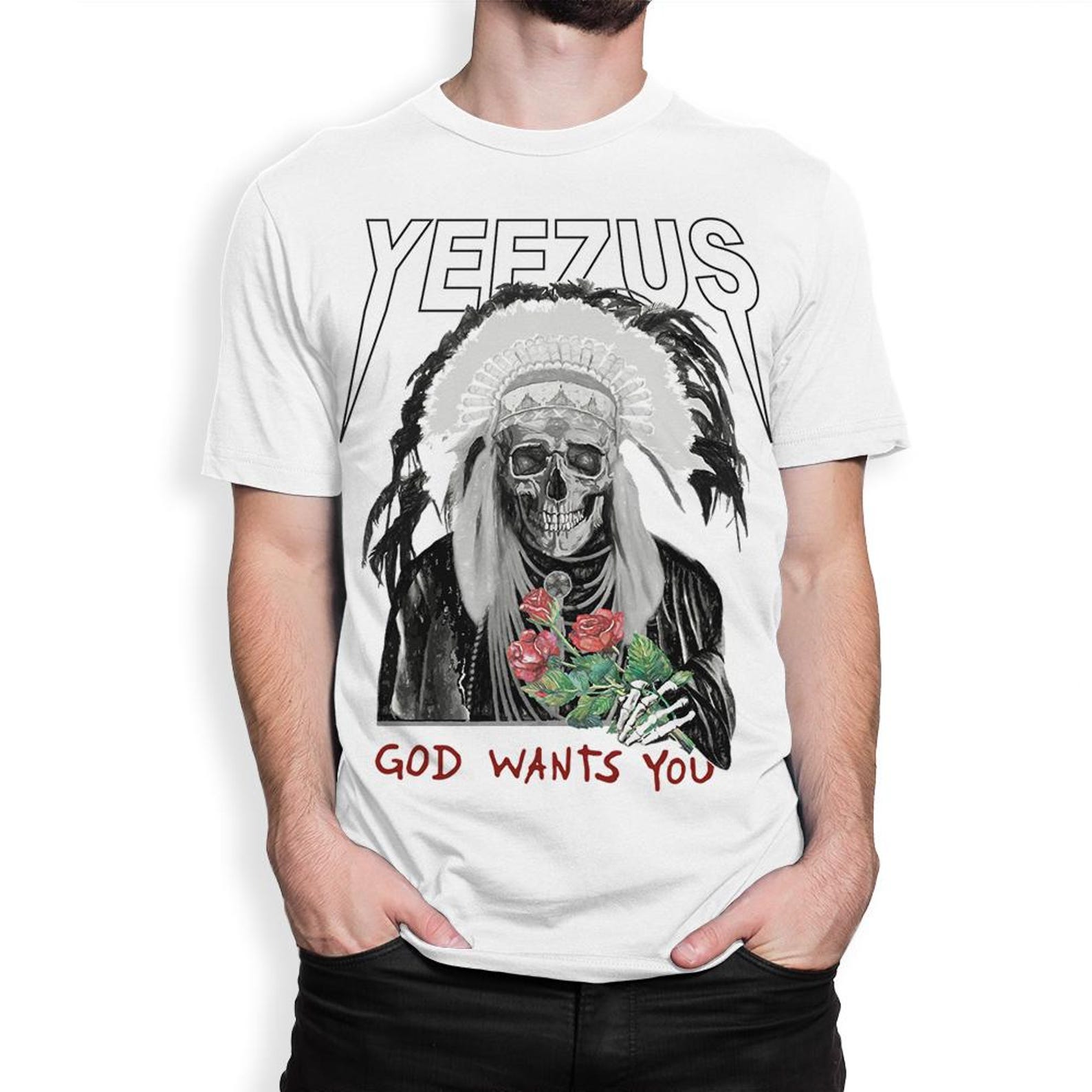 Kanye West Yeezus Graphic T-Shirt, Men s and Women s Sizes S