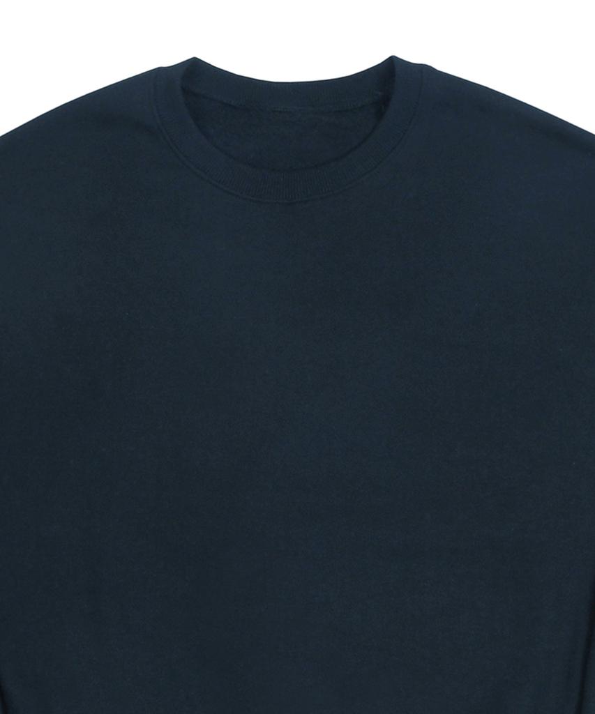 GRAVER [Unisex] Elbow American Flag Smile Heart Sweatshirt_Navy