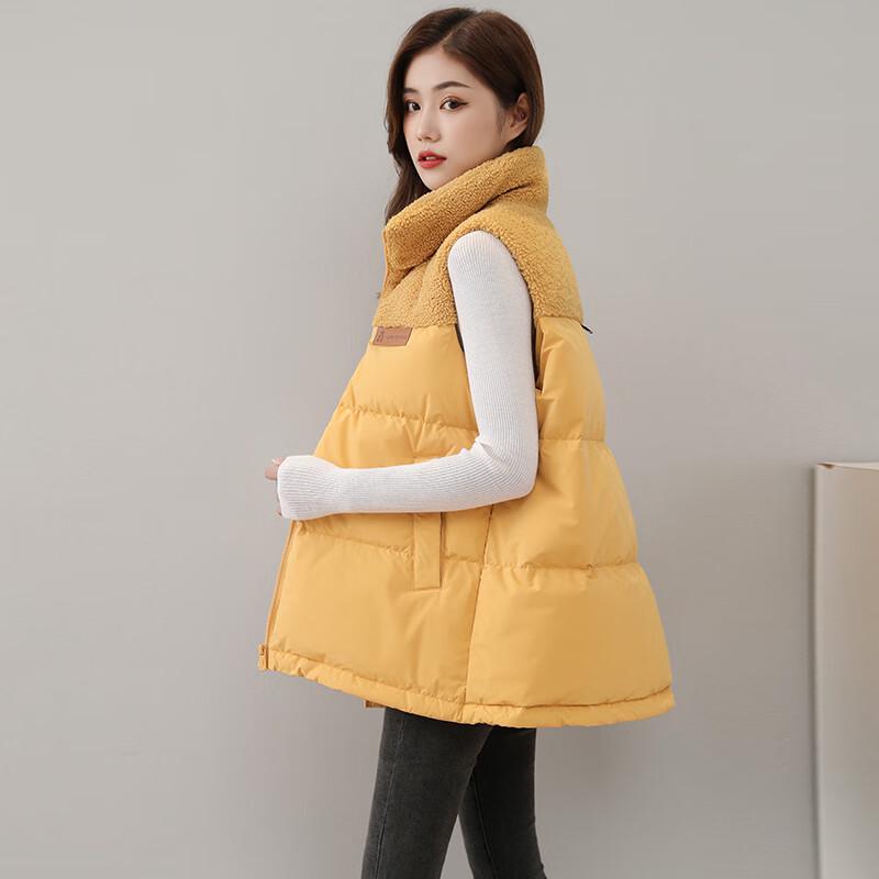 

Yaya Women s Lambswool Patchwork Down Vest S