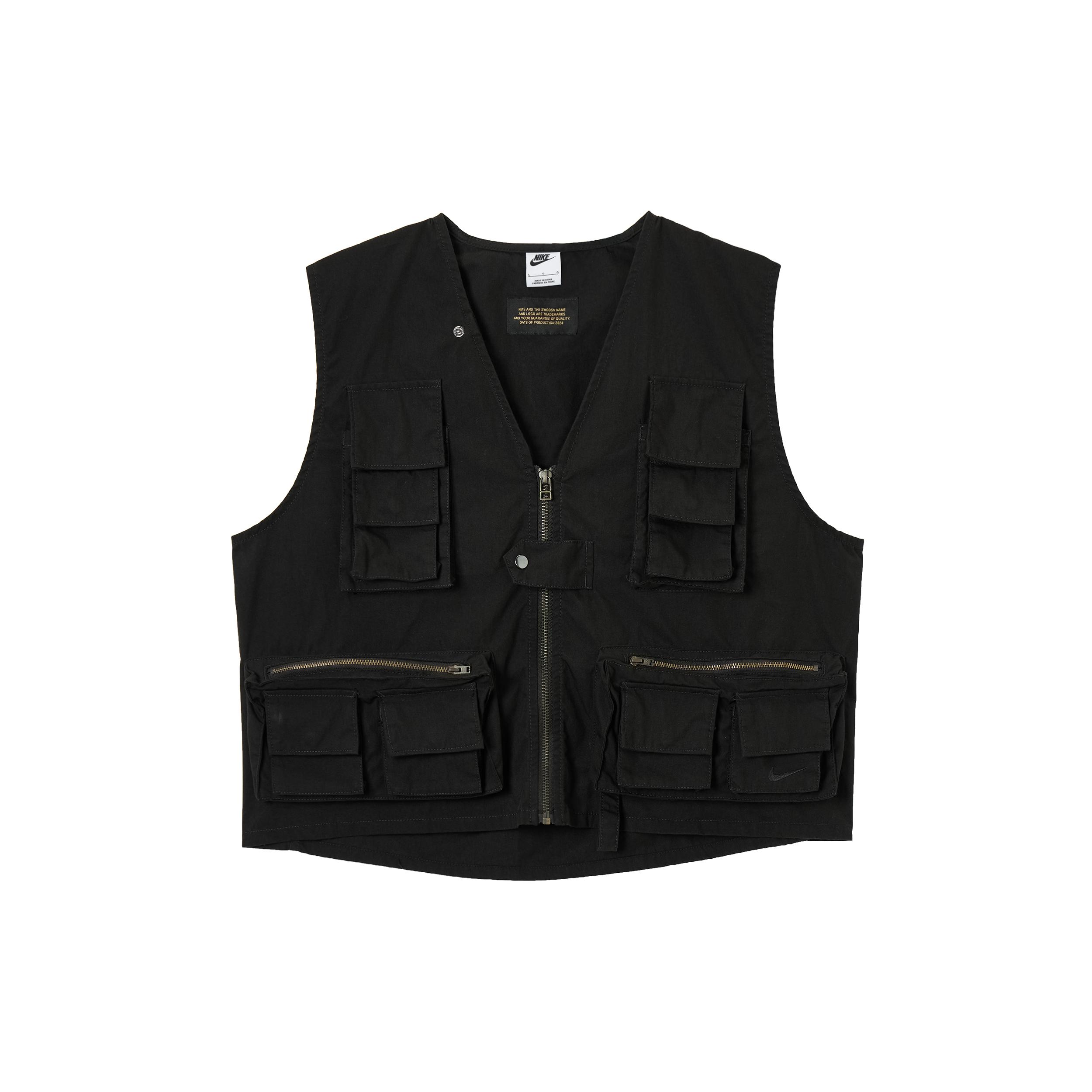 Nike Vests Men s Black V neck Moderate Other FN3215-010 2XL