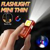 Mini COB LED Flashlight Rechargeable Portable EDC Torch USB C Pocket Lantern Flood Work Light with Clip Magnet For Emergency