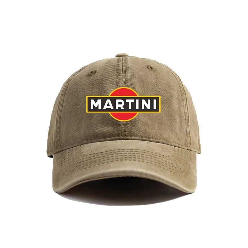Martini Racing Baseball Caps Distressed Hats Cap Men Women Retro Outdoor Summer Adjustable Dad Hats