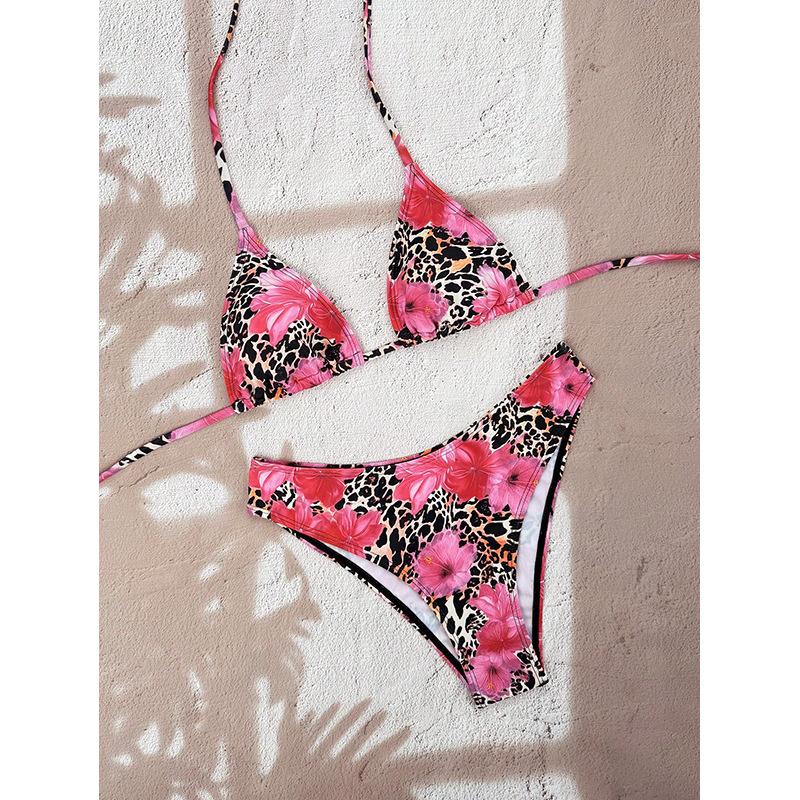 New Polka Dot Print Bikini Sexy Split Swimsuit Vacation Beach Swimsuit