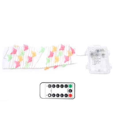 3m/9.8ft 40LEDs Copper Wire Light String 3?colored Butterfly Shaped String Lights Battery Operated