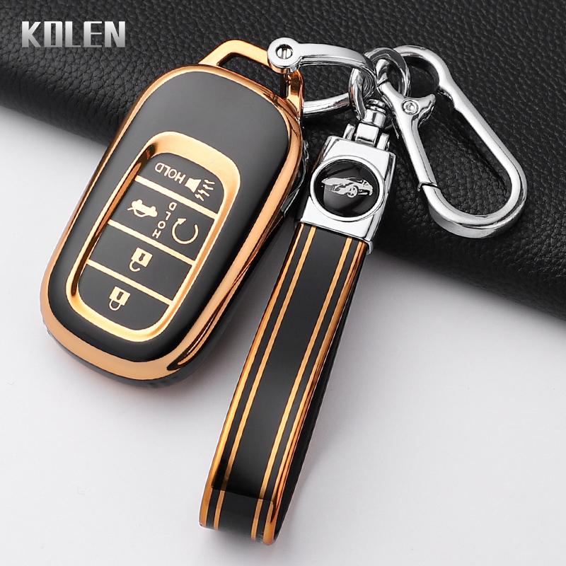 Fashion Tpu Car Key Case Cover For Honda Civic 11Th Accord Cr-V Hr-V Pilot Vezel Zr-V Key Protector Shell Fob Bag