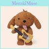 Dog Plush Toy Guitarist Soft Stuffed Animal Sleep Pillow Gift For Kids