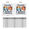 Family Cruise Pillow Case Soft Pillow Cover For Living Room Chair Cute Funny Cushion Cover