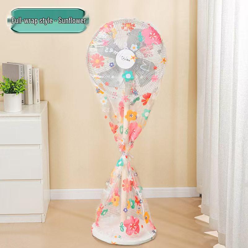 Universal Full Coverage Dustproof Electric Fan Cover for Vertical Floor Standing Fans
