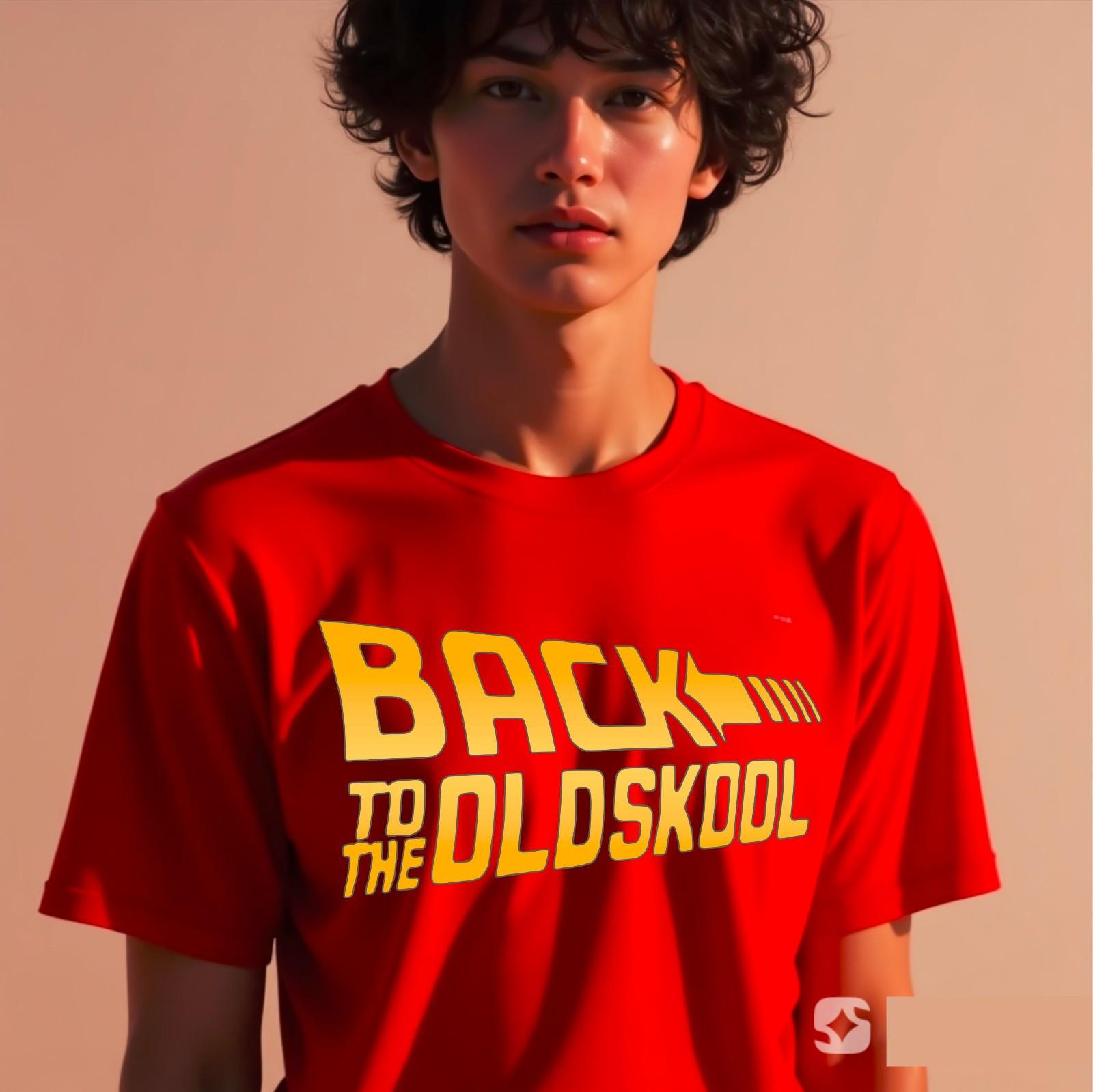 Unisex T-Shirt Back To The Old School Back To The Future Novelty Fans S