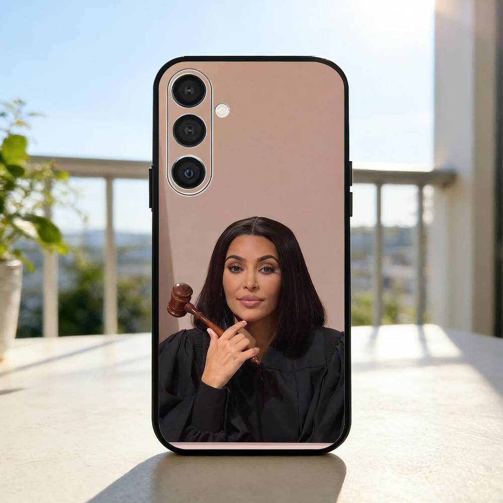 K-Kim K-Kardashian Memes Phone Case For Samsung A73,72,71,A52,51,40,41,A22,A32,31,A13, Soft Black Shell Samsung a32 4g