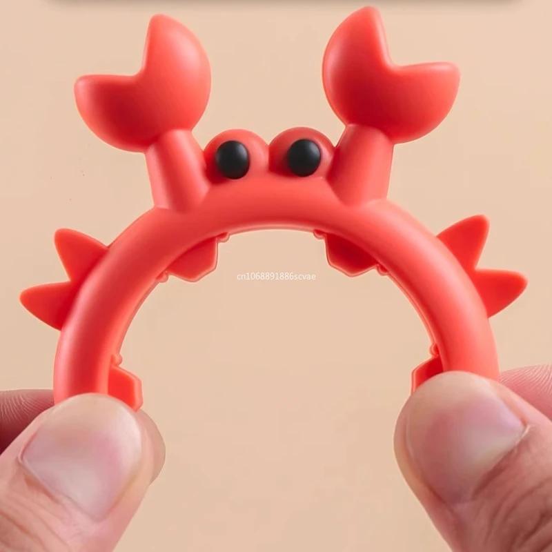 2/1Pcs Silicone Spatula Rack Small Crab Anti Scalding Overflow Pot Clip Spoon Holder Clip Universal Shovel Rack Kitchen Gadgets