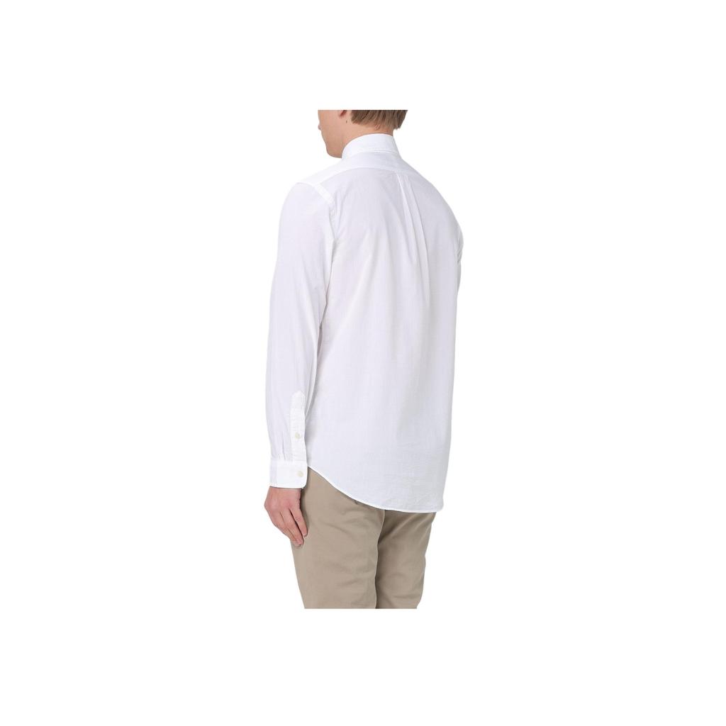 Polo Ralph Lauren Solid Color Button Long Sleeve Shirt Men Shirts White 710938519-001