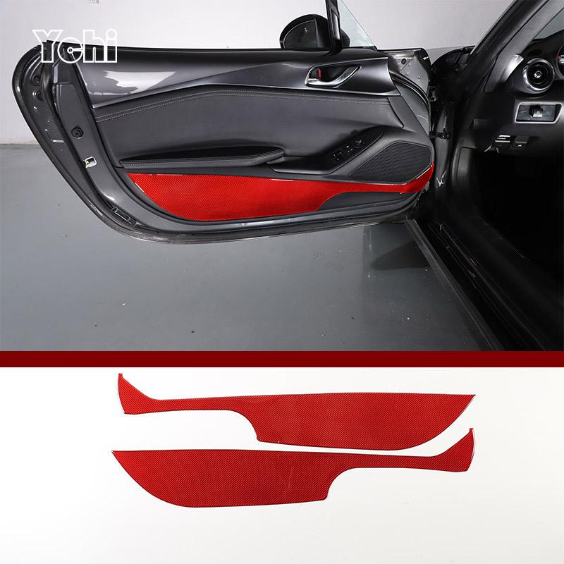 Red Soft Carbon Fiber For Mazda MX-5 NC 202016-2026 Car Center Control Interior Sticker Car Modification Accessories