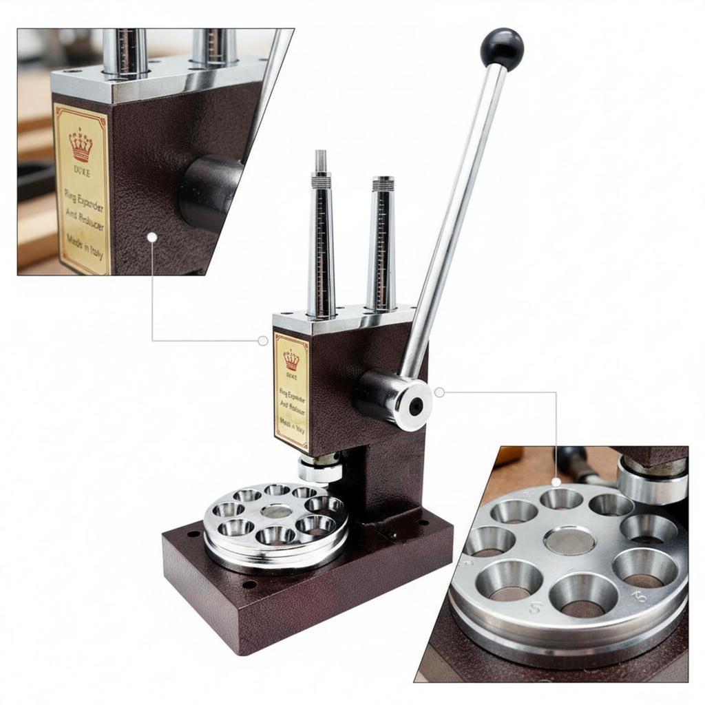 Manual Band Stretcher and Reducer Bench-Top Jewelry Tool Multi-Purpose