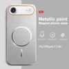 Compatible with Apple 17 Promax Phone Case, 16P Magnetic Suction, Contrasting Color Frosted 16PM, 17PRO Protective Cover