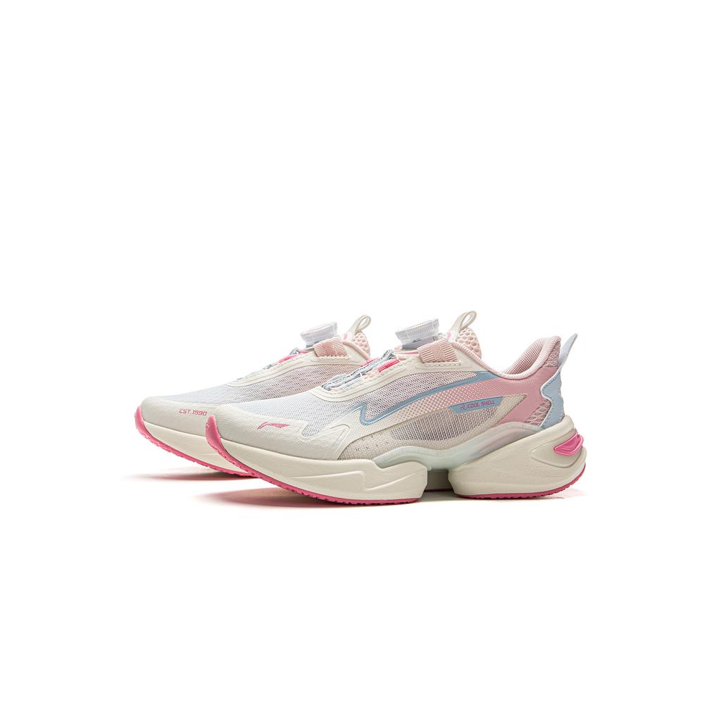 Li Ning Kids Sports Lifestyle Series Soft Lightweight Stable Shock Absorption Breathable Support Low Top Casual Shoes Kids Sneaker YKNV020-4