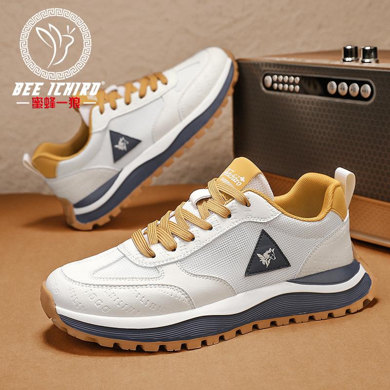 High-end youth casual running sports shoes summer mesh breathable high school men's shoes