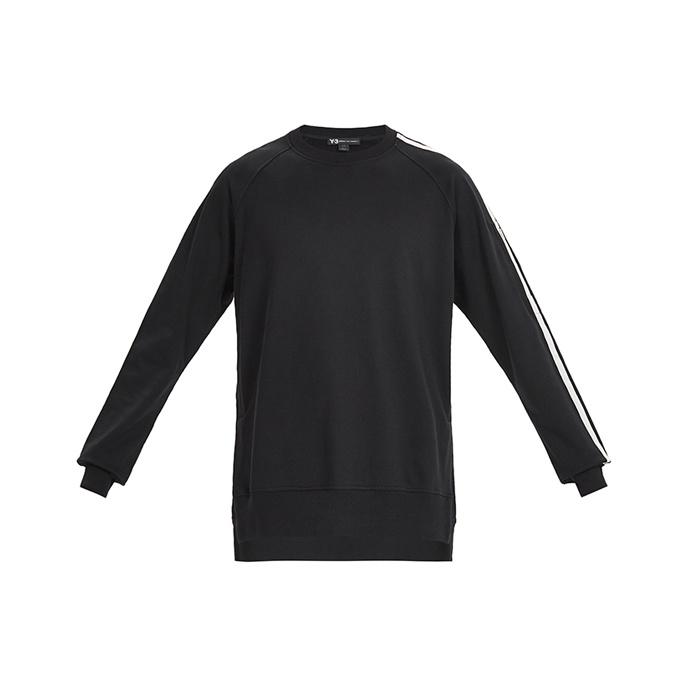 Y-3 Side Stripe Knit Sweater Men Tops Black FJ0388