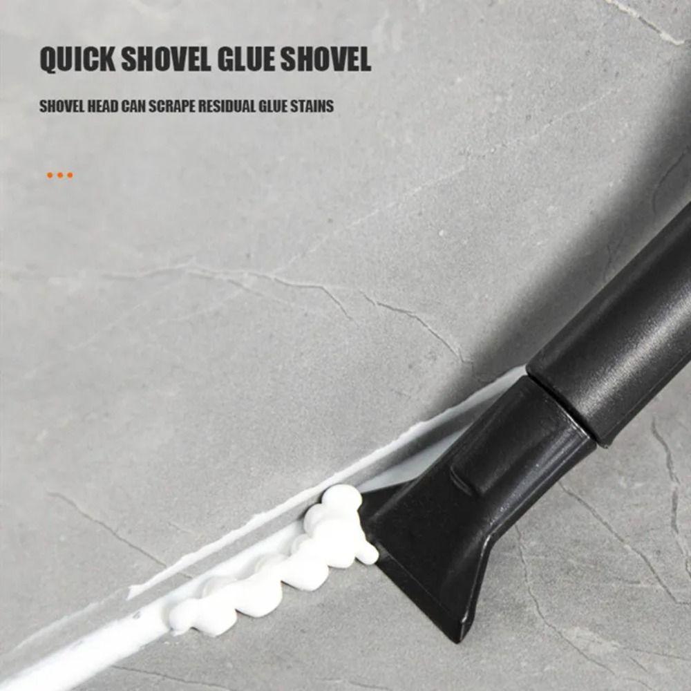 Metal Head 5 in 1 Metal Head Shovel Glue Tool Kit Silicone Corner Scrap Silicone Spatula Ergonomic Handle Sealant Finishing Tool