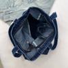 Denimveske Casual Kunstnerisk Enkel og Stor kapasitet Tote Bag Moteriktig og Retro Enkel skulder Dameveske