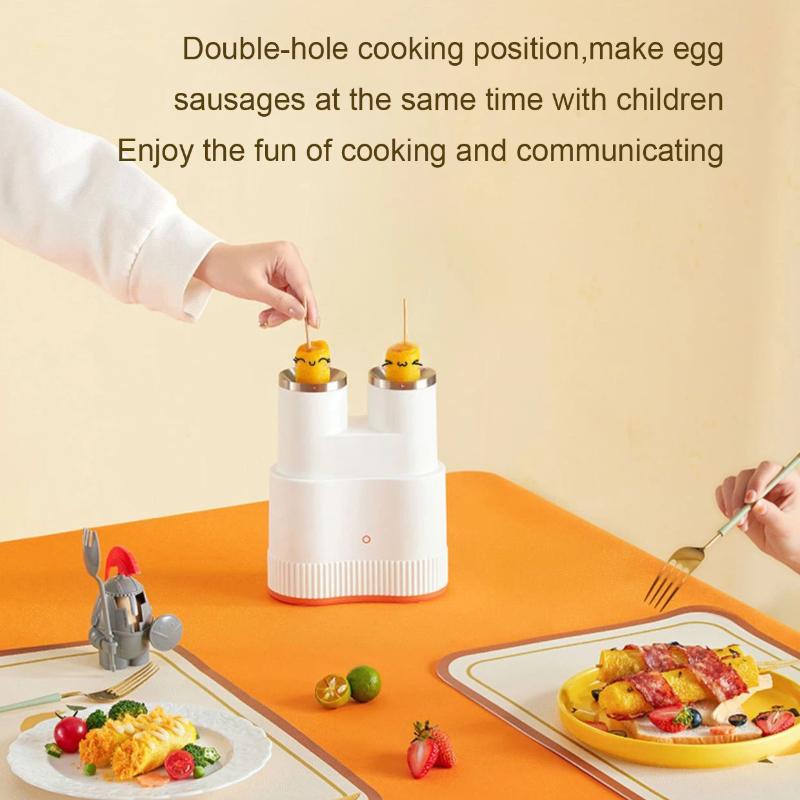 Haushalts-Frühlingsbrötchenmaschine, Mini-Doppelrohr-Omelette-Hersteller, Doppel-Ei-Wurstmaschine