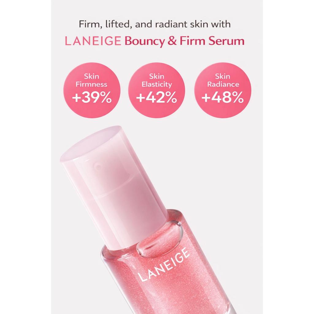 LANEIGE Bouncy & Firm Serum – Elasticity Boosting Anti-Aging Serum (30ml)