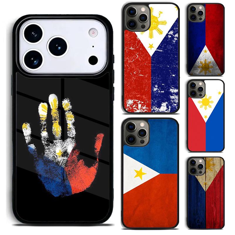 Philippines Flag Phone Case for iPhone 17 16 15 Pro Max Air 14 13 12 11 Plus Shockproof Capa Cover