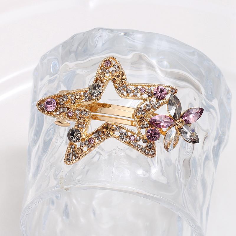 Hair Clips, Hair Accessories, Star Ponytail Clips, Back Of Head Clips, Hair Accessories For Women, Adult Hair Clips, Top Clips, Simple Spring Clips