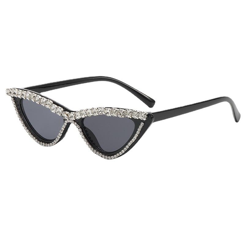 Internet Fashion Children'S Sunglasses Triangle Personality Sticky Diamond Children'S Fried Street Glasses Travel Photo Sunglasses