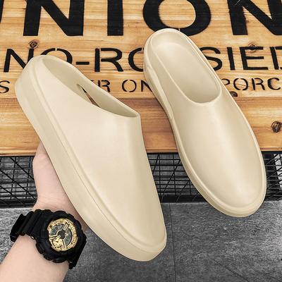 2024 Hot Sale New Men Slippers Flip Flops Man Beach Shoes Summer New Fashion Cool Outdoor Half Drag For Men Sandalias Hombre