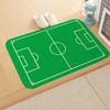 VIKAMA Football Pitch Doormat Stain-Resistant & Non-Slip Entrance Hallway Mat Bedroom Entrance Rug Bedside Carpet Home Decor