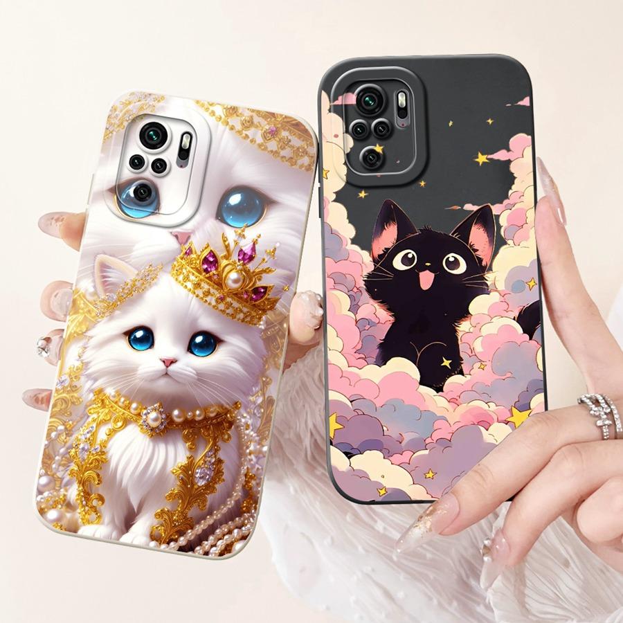 Phone Case For Xiaomi Redmi Note 10 Pro 4G Funda Flower Painted Matte Soft Protective Cover for Redmi Note10 10S 10Pro Bags