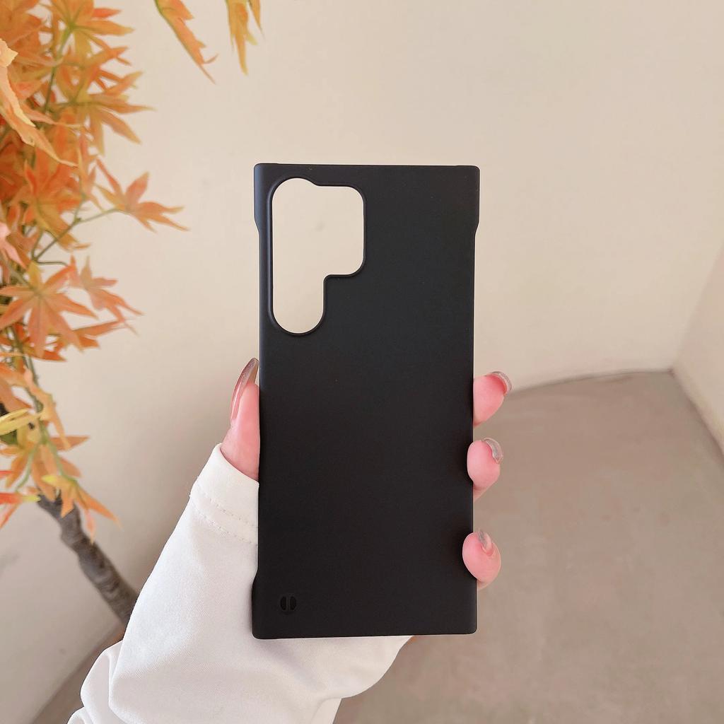 Slim Frameless Phone Case For Samsung Galaxy S24 S23 S22 S21 S20 FE S10 Note 20 Ultra 10 Plus Plastic Hard Matte Back Cover T03