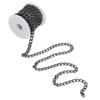 Twisted Chain Curb Chain Black Plated Chain Spool Jewelry Tools Chain Roll  DIY Crafts