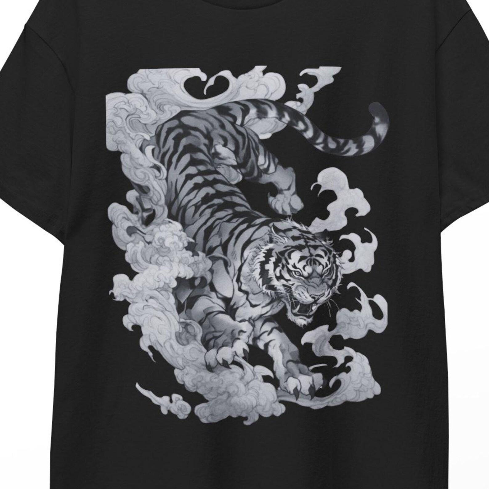 Tiger Graphic TShirt, Bold Tiger Shirt, Wild Animal Tee,Aesthetic Tiger Design,Jungle Wildlife Shirt,Gift for Animal Lovers,Streetwear Style 4XL