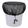 Rain Barrels Covers Water Collection Buckets Leaf Screen Covers Rain Barrels Netting Screen With Outdoor Water Collection Bucket Mesh Cover Black