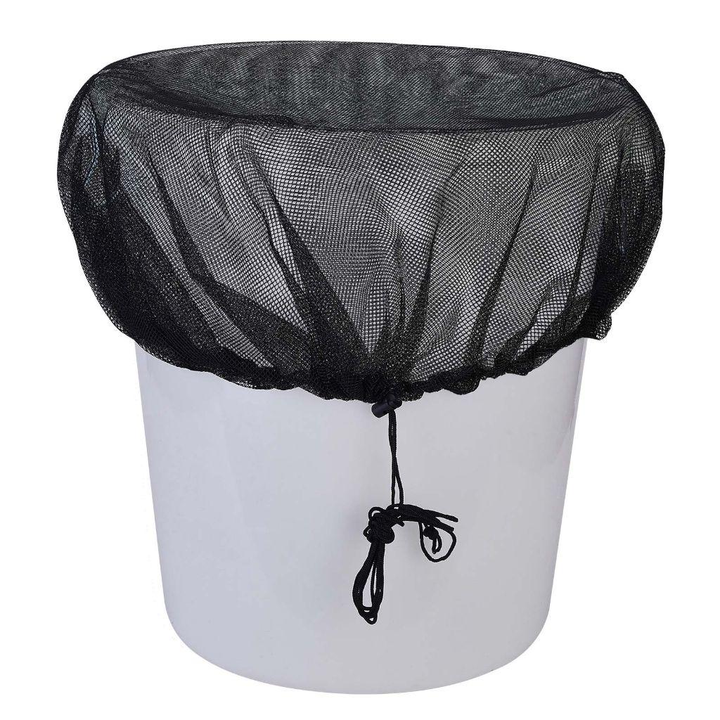 Rain Barrels Covers Water Collection Buckets Leaf Screen Covers Rain Barrels Netting Screen With Outdoor Water Collection Bucket Mesh Cover Black