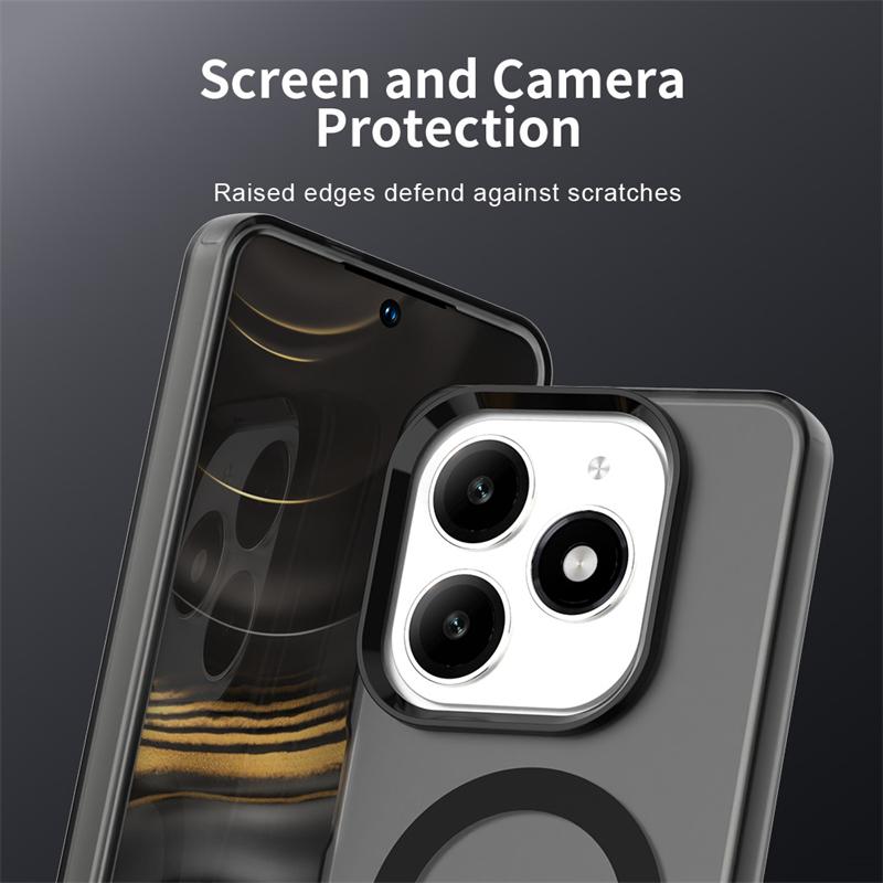 Magnetic Adsorption Wireless Charge Cover For Infinix Smart 8 Transparent Case For Infinix Smart 8 Case For Infinix Smart 8 Case