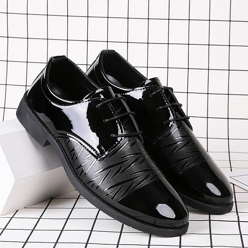 

Кожаные туфли мужские весна и осень новые мужские кожаные туфли деловые повседневные мягкие подошвы дышащие нескользящие большие размеры универсальные свадебные туфли для шафера 45