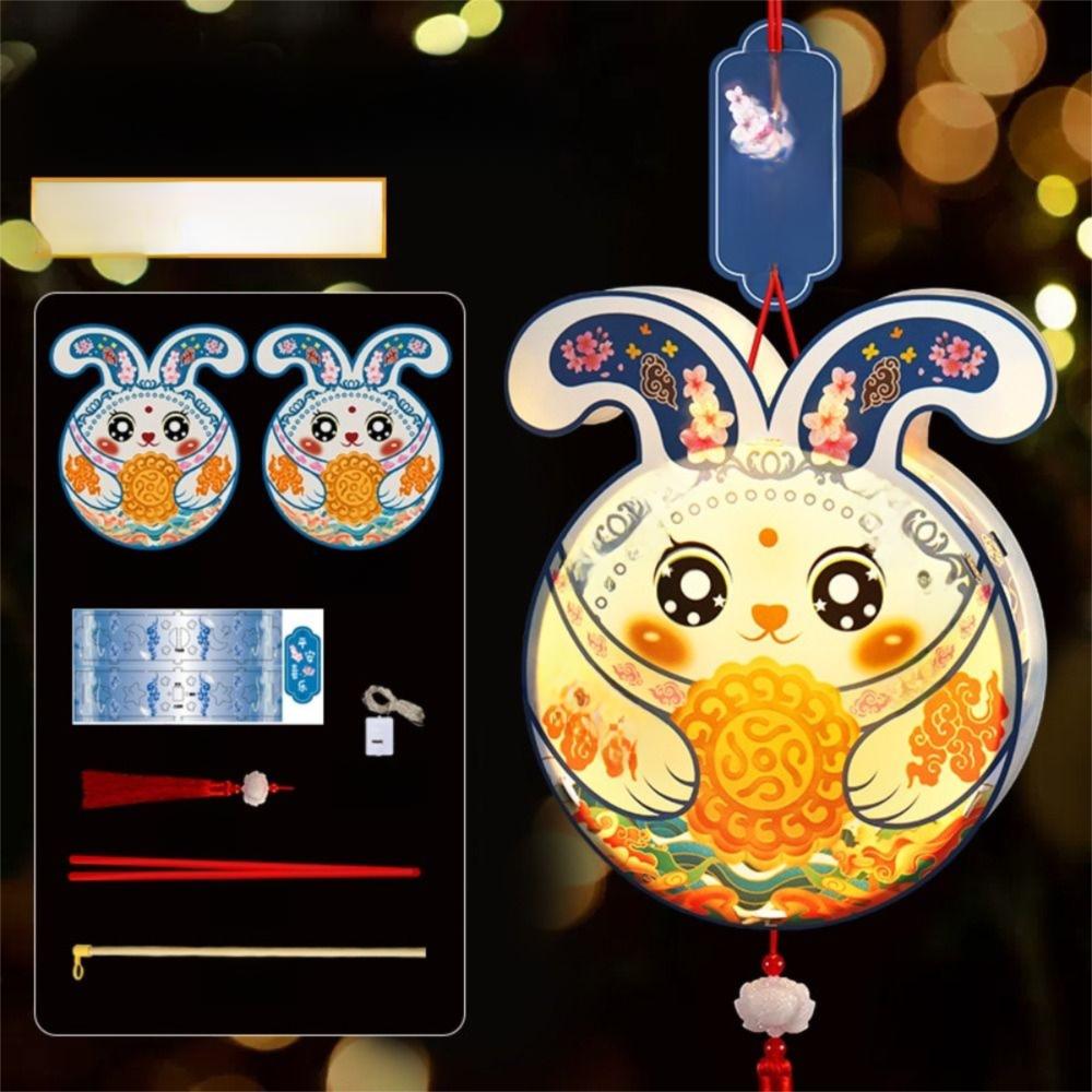 

Набор материалов для DIY Ручной фонарь-кролик Ручной светящийся фонарь-кролик Реквизит для фото Style11