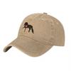 Horse with Heart Logo Washed Canvas Baseball Cap Classic Black Adjustable Hat for Horse Lovers and Equestrian Enthusiasts
