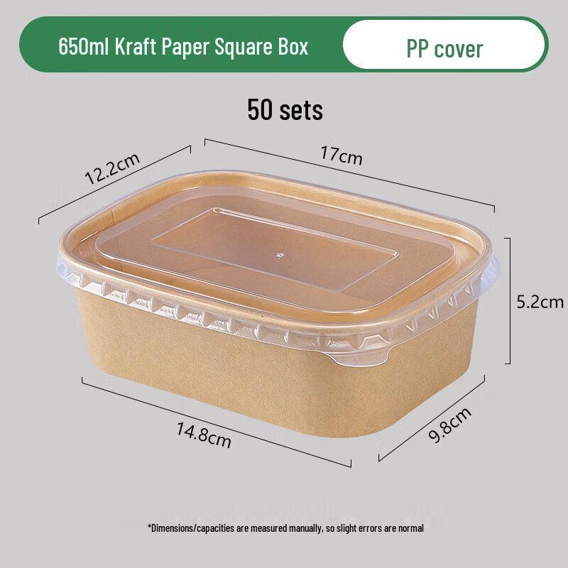 Disposable Kraft Paper Food Container