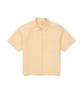 SNOWPEAK Root Women's Semi Crop Pocket Short Sleeve Shirt Luminous Yellow (S24MWRSH61)