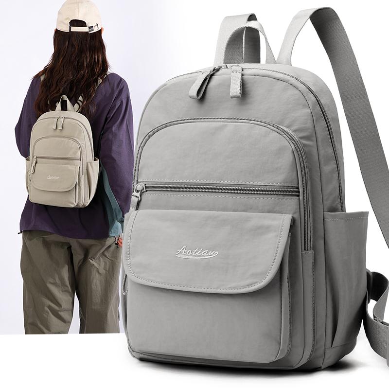 Backpack Nylon Waterproof  Laptop Unisex Casual Mochila Sports Travel Zipper Lightweight Rucksacks