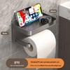 Wall-Mounted Toilet Paper & Tissue Box Storage Rack