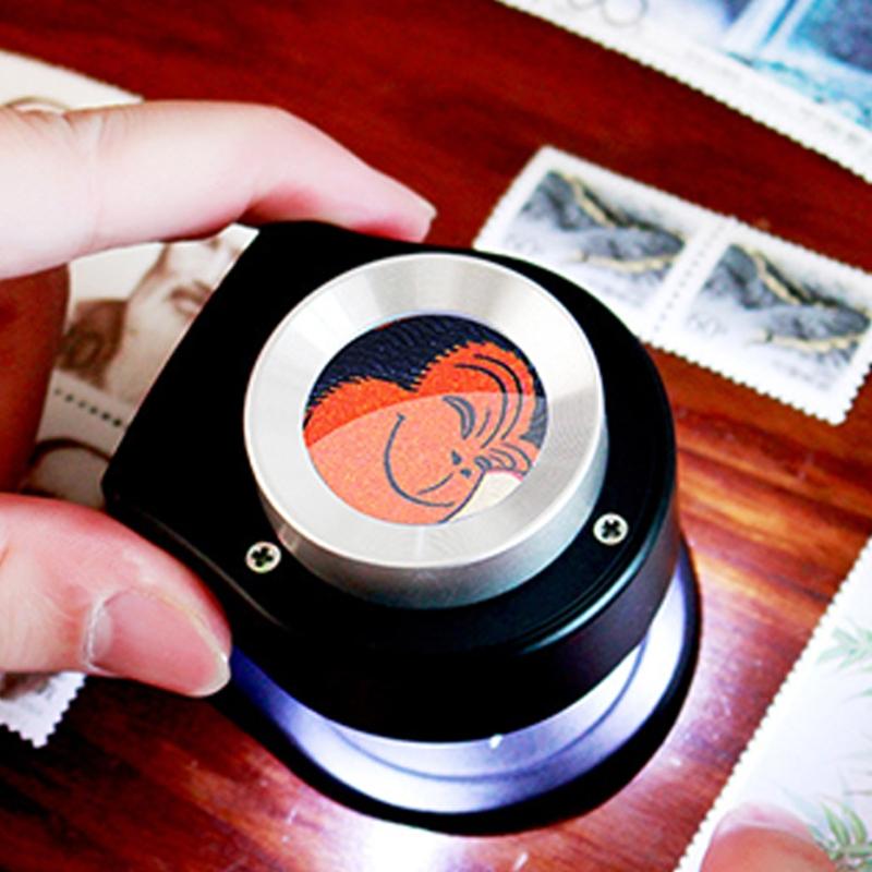 Shatterproof Magnifying Glass Foldable Read Magnifier with LED & UV Light Magnifying Lens for Book Reading Classroom 30X