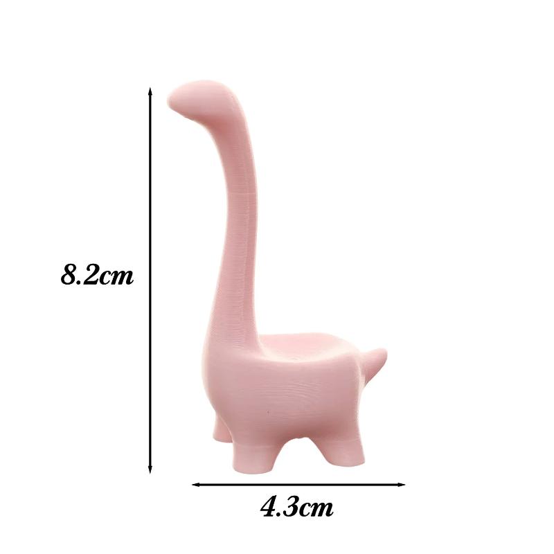 

2026 Creative Cartoon Dinosaur Ring Holder Pink Multi Functional Durable Jewelry Packaging Display Ring Stand Tools Accessories розовый