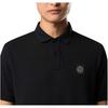 STONE ISLAND Logo Kurzarm Knopf Poloshirt Herren Poloshirts Schwarz K2S152200005S0017-V0029