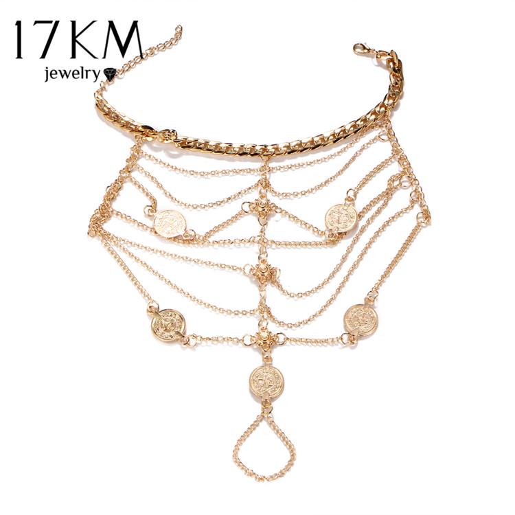 

Многослойный браслет в богемном стиле с кисточкой и монетой, кулон для женщин, цепочка на ногу, длинный пляжный браслет на ногу, ювелирные изделия