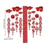Elegant Felt Red Lucky Horse Tassel Pendant Ceiling Decoration Ornament for Lunar New Year Party Celebration